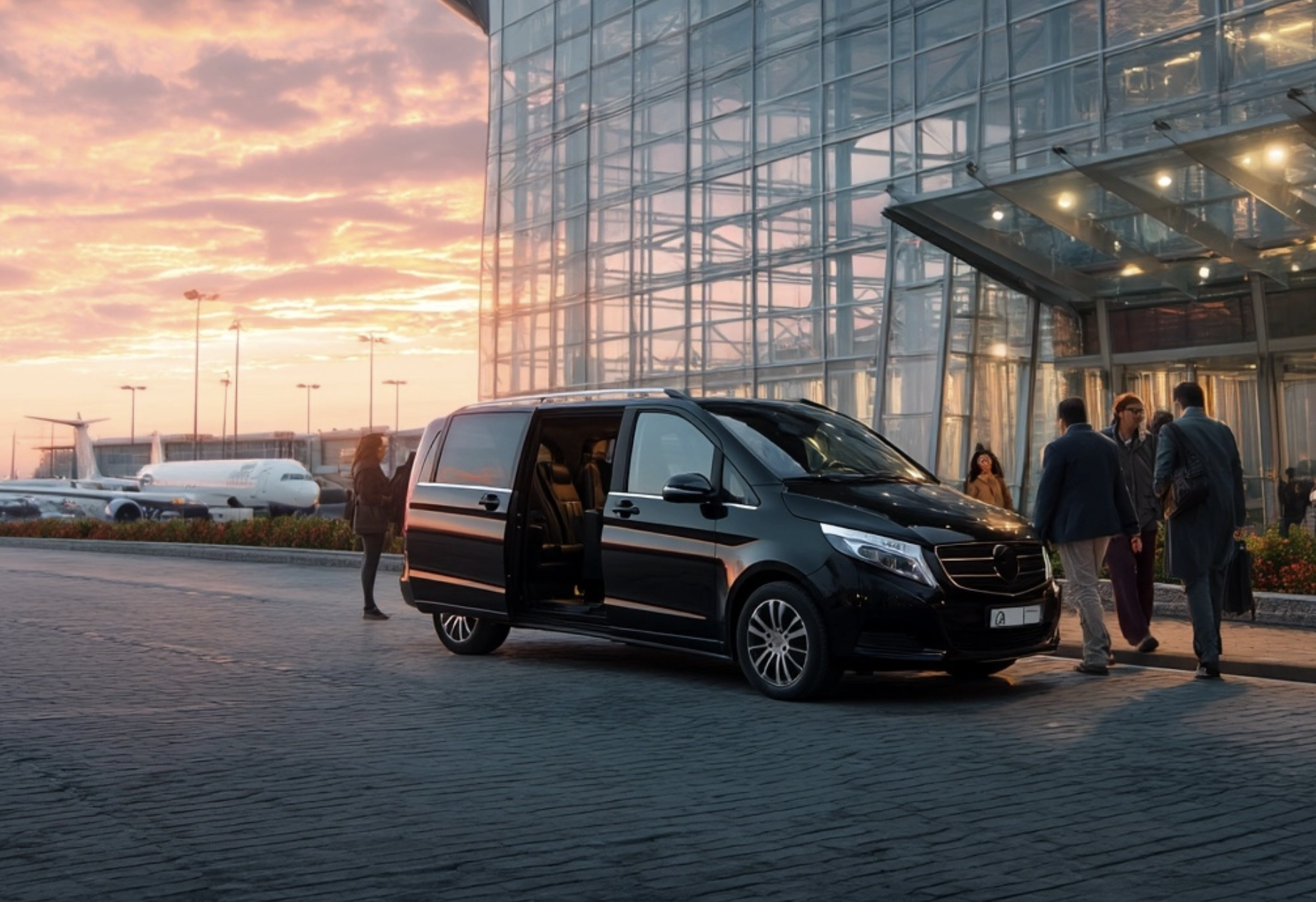 비행기 출발 게이트 전경